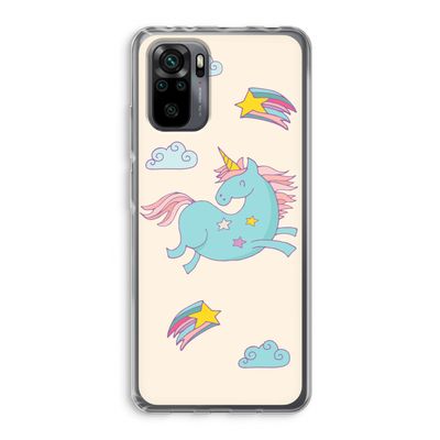 Vliegende eenhoorn: Xiaomi Redmi Note 10 Pro Transparant Hoesje