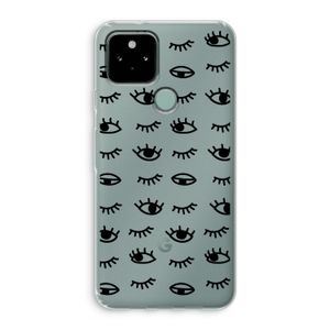 Eye pattern #2: Google Pixel 5 Transparant Hoesje