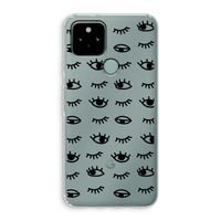 Eye pattern #2: Google Pixel 5 Transparant Hoesje