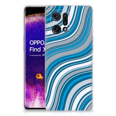 OPPO Find X5 | TPU bumper | Waves Blue