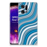 OPPO Find X5 | TPU bumper | Waves Blue