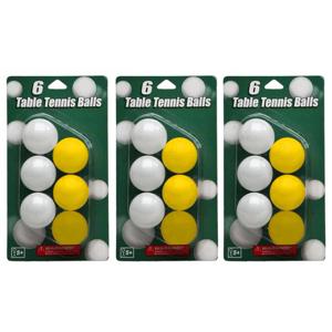 Speelgoed tafeltennis balletjes - geel/wit - 30x stuks - ping pong ballen