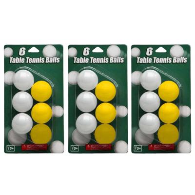 Speelgoed tafeltennis balletjes - geel/wit - 30x stuks - ping pong ballen
