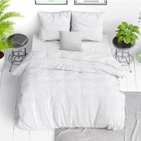 Dekbedovertrek Stone Washed Tweepersoons (200x200 Cm) Wit Katoen Effen Dreamhouse - Overtrek - 200x200 Cm (Tweepersoons) - Dreamhouse - Dekbed-Discounter.nl