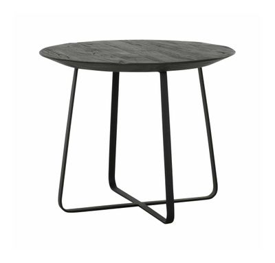 DTP Home Salontafel 'Neptunes' Teakhout, 50cm, kleur Zwart