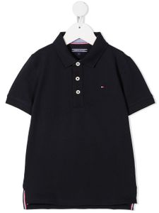 Tommy Hilfiger Junior polo à logo brodé - Bleu