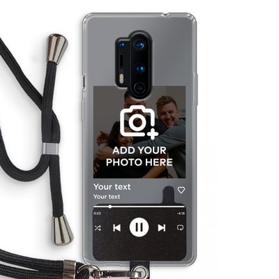 Music Player: OnePlus 8 Pro Transparant Hoesje met koord