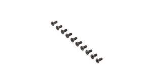 Flat Head Screws, Steel, Black Oxide, M4 x 10mm (10) (LOS255016)