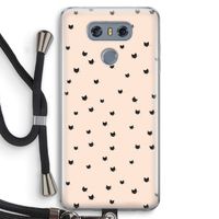 Kleine kattenkopjes: LG G6 Transparant Hoesje met koord