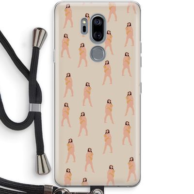 You're so golden: LG G7 Thinq Transparant Hoesje met koord
