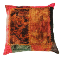 Kussen fluweel print 50x50cm in 2 kleuren.