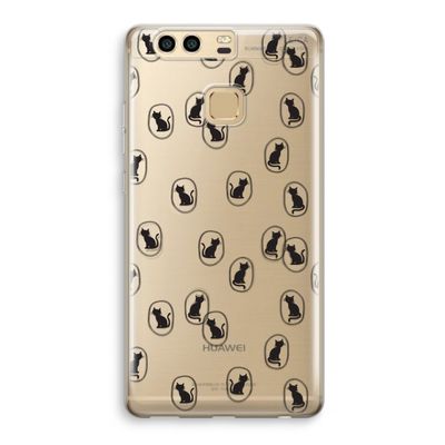 Miauw: Huawei P9 Transparant Hoesje