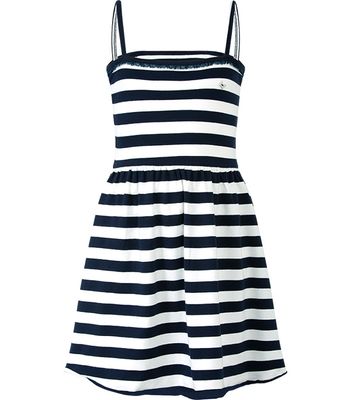 Chaos and Order Meisjes jurk - 3 Nine blauw wit streep