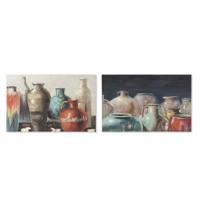Canvas DKD Home Decor Pijnboom Canvas 90 x 2,7 x 60 cm