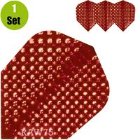 Raw75 Dimplex Dartflights - Rood