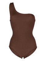 Hunza G maillot de bain asymétrique à une épaule - Marron