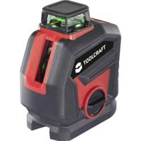 TOOLCRAFT Kruis- en puntlijnlaser Groene laser, Incl. 360° laser, Zelfnivellerend Reikwijdte (max.): 30 m