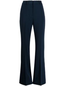 Michael Kors pantalon évasé à plis marqués - Bleu