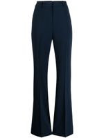 Michael Kors pantalon évasé à plis marqués - Bleu