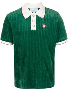 Casablanca polo à design nervuré - Vert