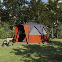 Cabinetent 6-Personen Grijs en Oranje 425 x 396 x 222 cm