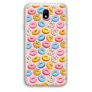 Pink donuts: Samsung Galaxy J7 (2017) Transparant Hoesje