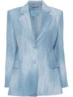 Ermanno Scervino blazer à imprimé denim - Bleu