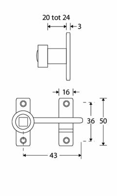 Raamwervel Verend Elegant MGG 20mm
