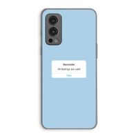Reminder: OnePlus Nord 2 5G Transparant Hoesje
