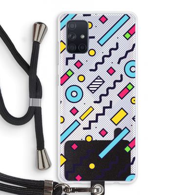 8-bit N°8: Samsung Galaxy A71 Transparant Hoesje met koord