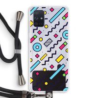 8-bit N°8: Samsung Galaxy A71 Transparant Hoesje met koord