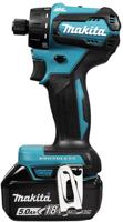 Makita ddf083rtj 18v schroefmachine koolborstelloos 5,0 ah accu (2 st), snellader, mbox