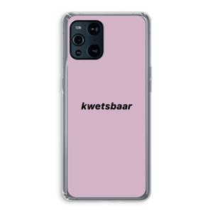 kwetsbaar: Oppo Find X3 Transparant Hoesje