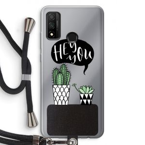 Hey you cactus: Huawei P Smart (2020) Transparant Hoesje met koord