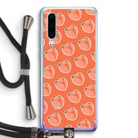Just peachy: Huawei P30 Transparant Hoesje met koord