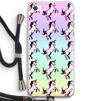 Musketon Unicorn: iPhone 5 / 5S / SE Transparant Hoesje met koord