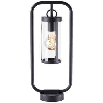 Brilliant Zwarte tafellampSidney transparant glas - 44292/06