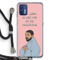 Hotline bling: Motorola Moto G9 Plus Transparant Hoesje met koord