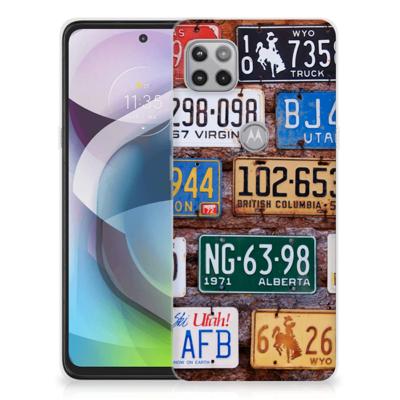 Motorola Moto G 5G | Siliconen hoesje | met foto Kentekenplaten