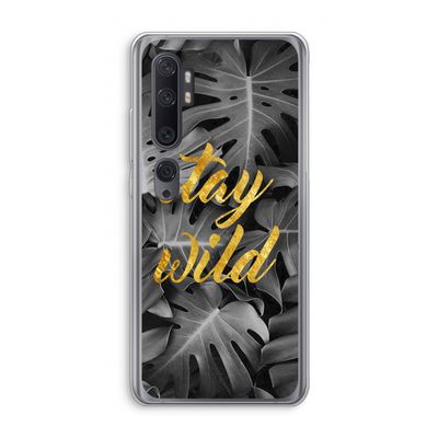 Stay wild: Xiaomi Mi Note 10 Pro Transparant Hoesje