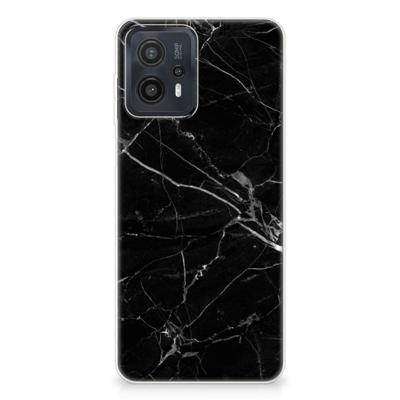 Motorola Moto G23 | G13 | TPU | Siliconen hoesje | Marmer Zwart - Origineel Cadeau Vader