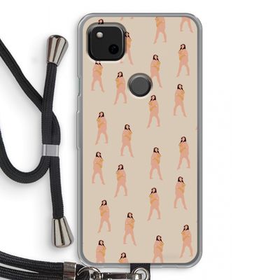 You're so golden: Pixel 4a Transparant Hoesje met koord