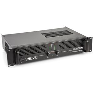 Vonyx VXA-2000 PA versterker 2x 1000W met Brugschakeling