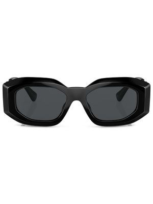 Versace Eyewear lunettes de soleil teintées à monture géométrique - Noir