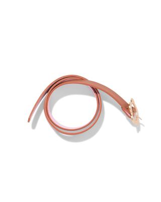 HEMA Kinderriem 2cm bloemgesp camel (camel)