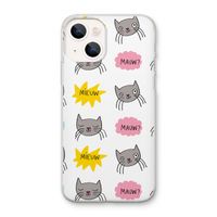Meow: iPhone 13 mini Transparant Hoesje