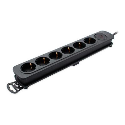 Stopcontactenstrip 6 Tomas met Interruptor TM Electron 250 V