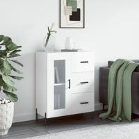 Dressoir 69,5x34x90 cm bewerkt hout hoogglans wit Dressoir 69,5x34x90 cm bewerkt hout hoogglans wit