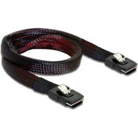 DeLOCK mini sas sff-8087 > mini sas sff-8087 kabel (rood/zwart, 0,5 meter)