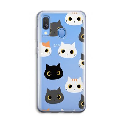 Katten: Samsung Galaxy A40 Transparant Hoesje